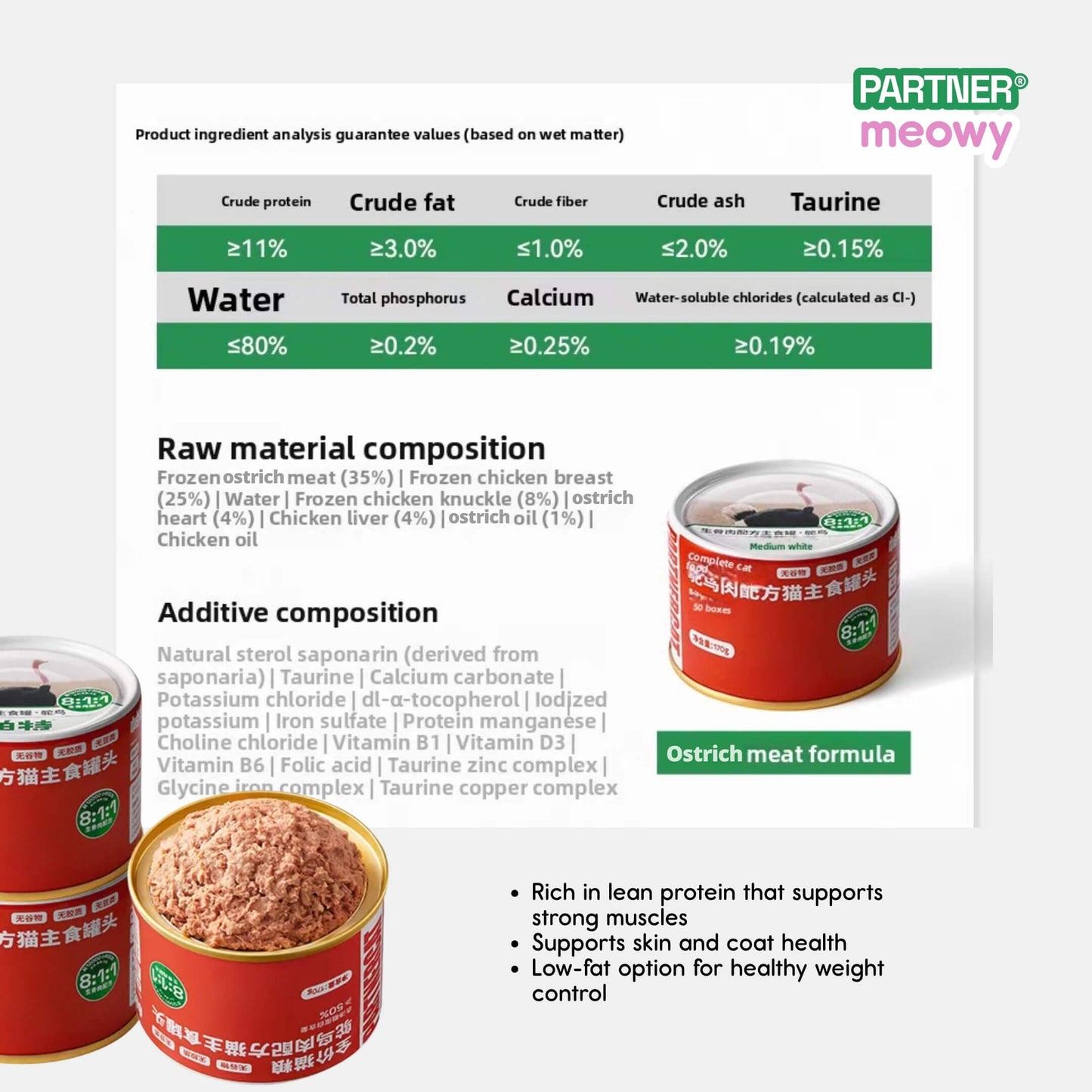 8:1:1 Complete & Balanced Staple Cat Wet Food Can 170g