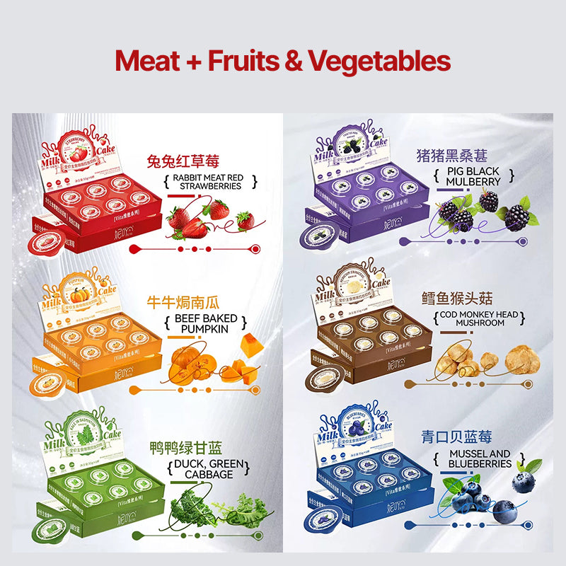 D-wen Soft Milk & Milk Cake Tender Shredded Meat Cup Staple Cat Food